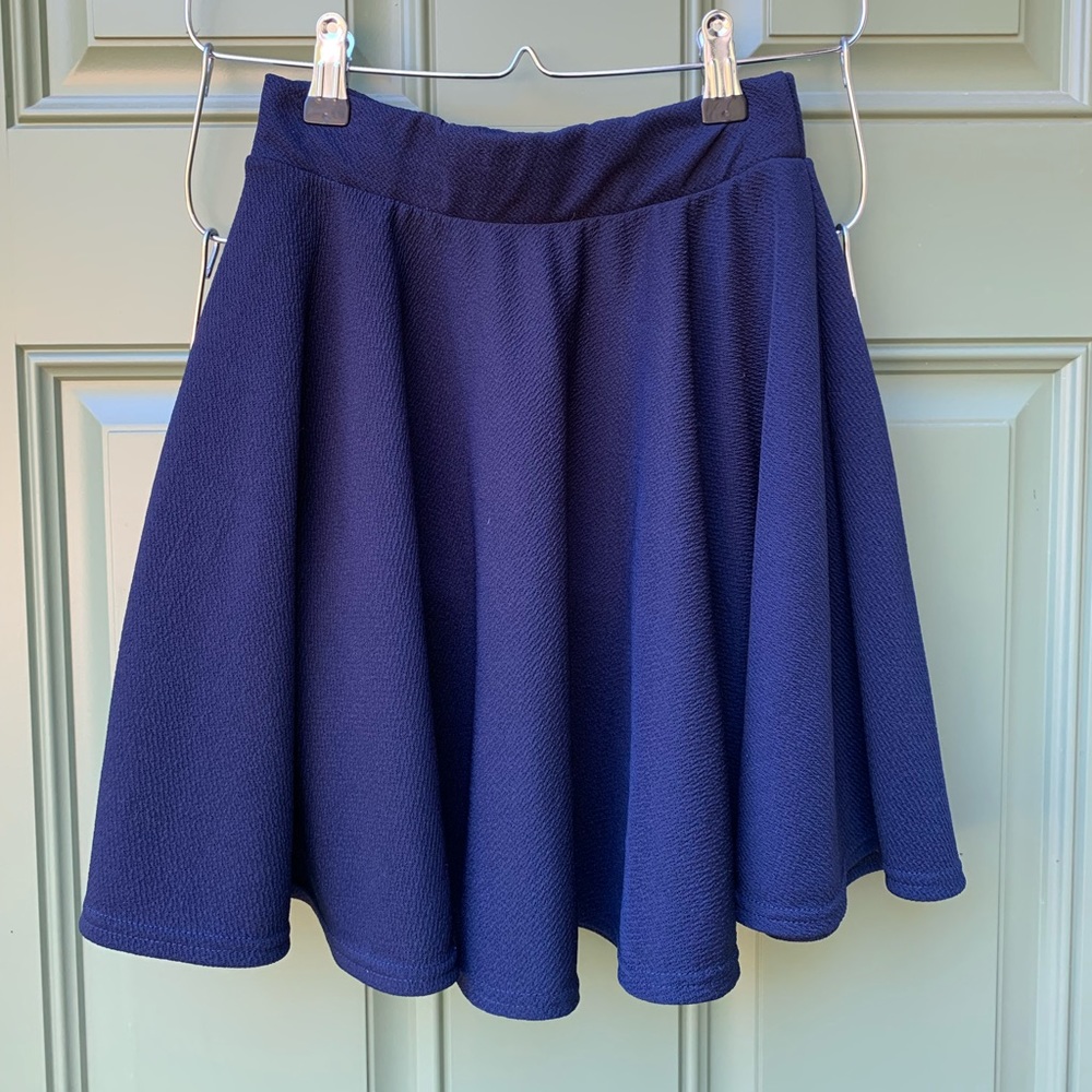 Navy blue skater skirt